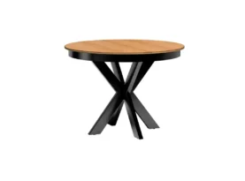 Stół okrągły Fonti F10, stół na metalowych nóżkach, rozkładany stół,