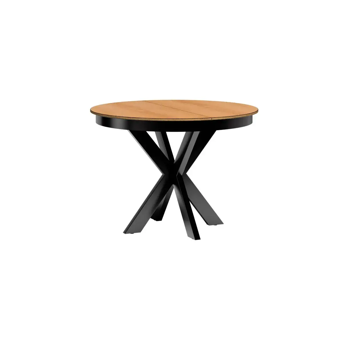Stół okrągły Fonti F10, stół na metalowych nóżkach, rozkładany stół,