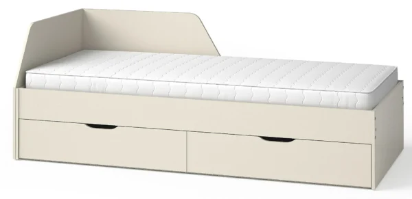 Łóżko Melo ME9, łożko 90x200, szuflady, cashmere, avocado, antracyt