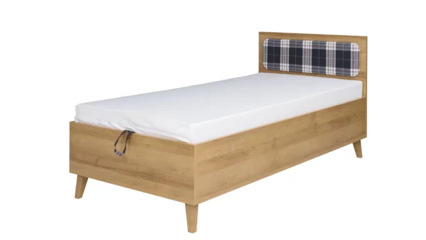 Łóżko Memone M- 04 - łóżko ze stelażem i pojemnikiem 90x200, zagłówek