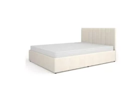łóżko Mossa 160x200, cloud 82, CLOUD 03, tapicerowany zagłówek, nowoczesne łóżko