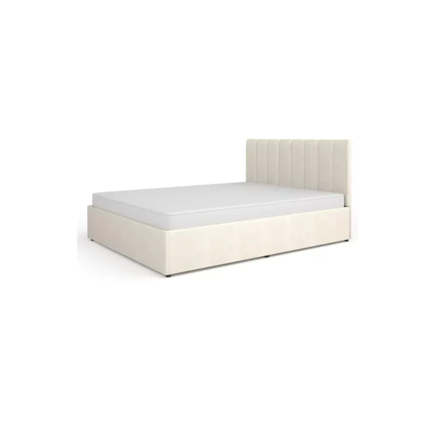 łóżko Mossa 160x200, cloud 82, CLOUD 03, tapicerowany zagłówek, nowoczesne łóżko