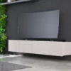 Szafka RTV Redlook 200 - nowoczesny stolik pod telewizor do salonu. Komoda pod TV 100 z ryflowanymi frontami. Ponadczasowa kolekcja mebli.