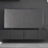 Szafka RTV Redlook 200 - nowoczesny stolik pod telewizor do salonu. Komoda pod TV 100 z ryflowanymi frontami. Ponadczasowa kolekcja mebli.