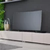 Szafka RTV Redlook 200 - nowoczesny stolik pod telewizor do salonu. Komoda pod TV 100 z ryflowanymi frontami. Ponadczasowa kolekcja mebli.