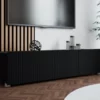 Szafka RTV Redlook 150 - nowoczesny stolik pod telewizor do salonu. Komoda pod TV 100 z ryflowanymi frontami. Ponadczasowa kolekcja mebli.