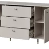 Duża komoda 190 z szufladami szafką kaszmir do salonu nowoczesny design ZANTE ZA4