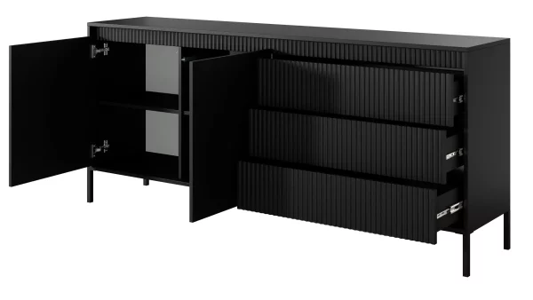 Komoda 187 dwudrzwiowa z 3 szufladami Senso C - obrazek 5