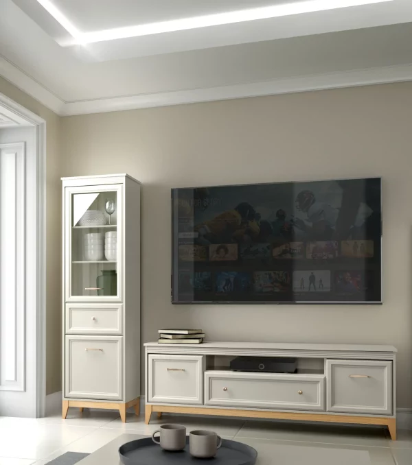Szafka rtv komoda pod tv 180 w stylu skandynawskim STELLA ST9 - obrazek 6