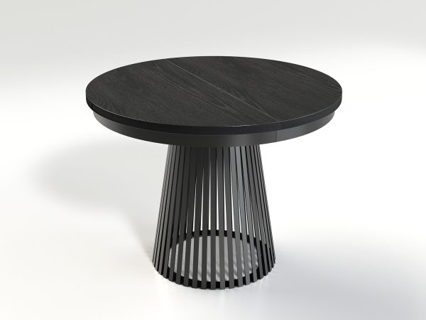 Okrągły stół nowoczesny design kaszmir do salonu Palmas - nowoczesny stół w kolorze cashmere lub czarny. Nowoczesny stół do jadalni.