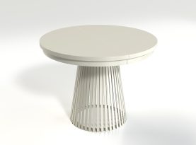 Okrągły stół nowoczesny design kaszmir do salonu Palmas - nowoczesny stół w kolorze cashmere lub czarny. Nowoczesny stół do jadalni.