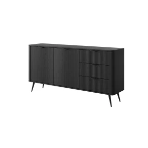 Komoda 163 czarna z szufladami Doma C