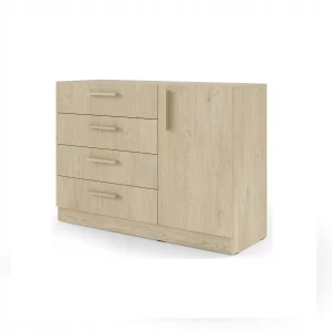 Nowoczesna Komoda 120 cm z szufladami MERIDA MRk-2 dąb cremona