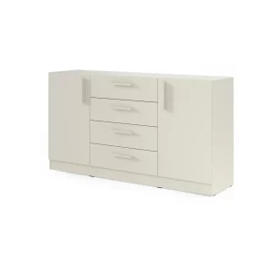 Nowoczesna szeroka Komoda 160 cm 4 Szuflady i 2 Szafki  MERIDA MRk-1 kaszmir