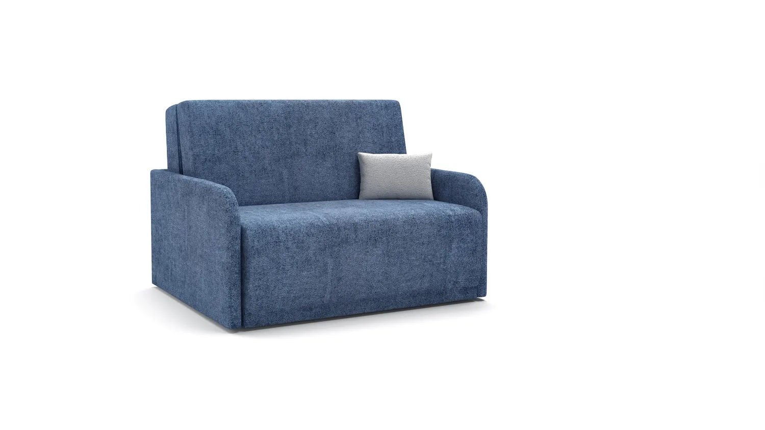Wygodna kanapa Amerykanka z funkcją spania Bono 135 cm, sofa wersalka rozkładana w modnych kolorach, sofa do kawalerki pokoju młodzieżowego.