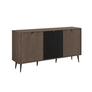 Komoda 160 trzydrzwiowa ryflowany front baltic storm SOPHIE SP8